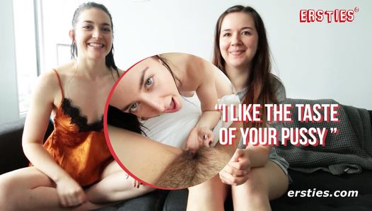 Ersties Leah Domino Shoot Their First Lesbian Sex Video Together