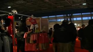 A couple have fun in a hotel today