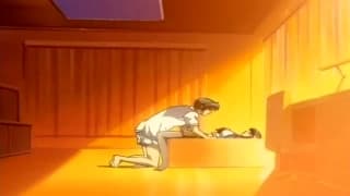 A hentai girl who enjoys a blowjob