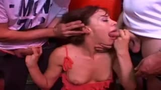 A hot gangbang with sextoys too