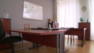 A hot student of medicine showing it all