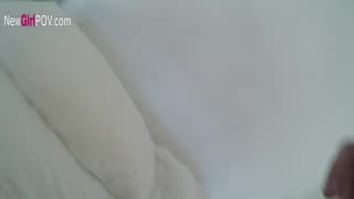 A little brunette shows us her skills in POV