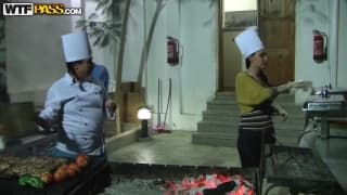 A sexy meeting with Aurita and Vora