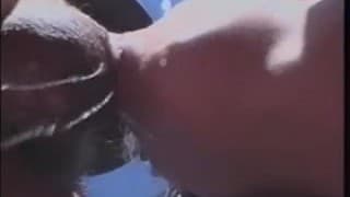 A slut fucked at a picnic!