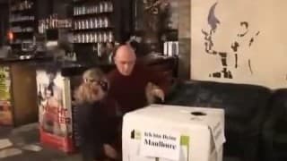 A young blonde in a bar