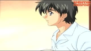 A young hentai girl enjoys this hot fuck