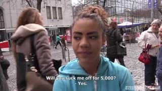 A young street girl from the Czech Republic