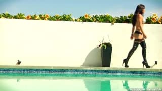 Adrianna Luna is a hot brunette in a gonzo