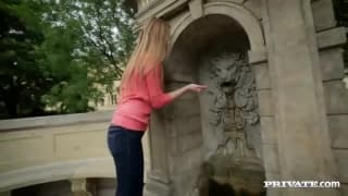 Alexis Crystal with an excited horny guy