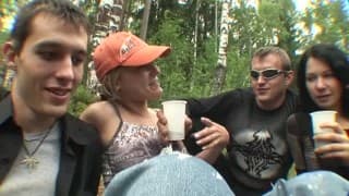 An orgy after a barbeque