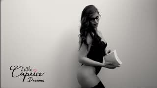 Beautiful brunette have sex on the floor