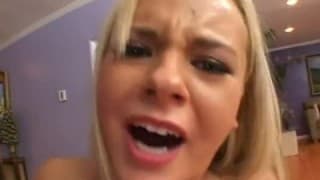 Blonde has a firm ass for anal