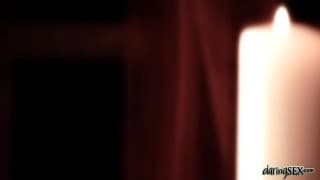 Cate Harrington gets fucked by a big black dildo