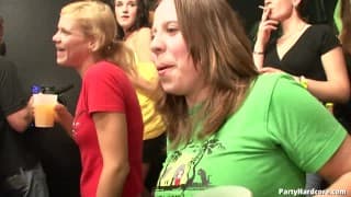 Crazy orgy in a nightclub!