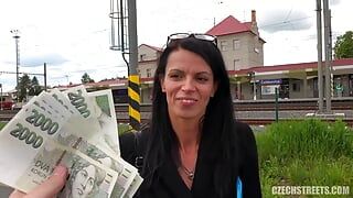 Czech Streets – Milf Enjoys a Vibrator in Public