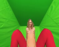 [CzechAR] Skinny Babe In Red Lingerie (Fibi Euro)