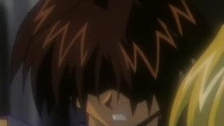 Distinct hentai with a blonde and a warrior