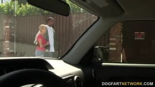 Emily and Nikki enjoy a big black dick.