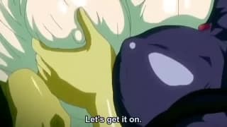Enjoy this horny Hentail clip, big oppais!