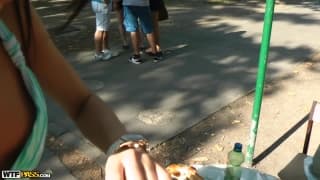 Erika Bellucci gets banged outdoors