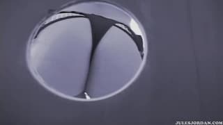 Facial ejaculation for Katja Kassin