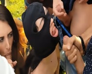 French Outdoor Bukkake 2 Girls