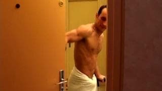 Guy takes a woman in her office with condom