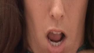 Heather Silk milks her breast in a steel bowl