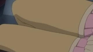 Hentai, redheaded student has hairy pussy