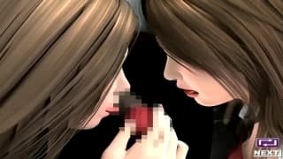 Hentai, this secretary will do anything for sex