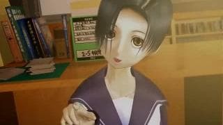 Hentai, tiny animated brunette blows her mate