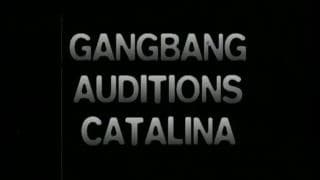 Hot girl has a double penetration in a gangbang