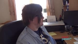 Jet Black offers her services to a nerd today