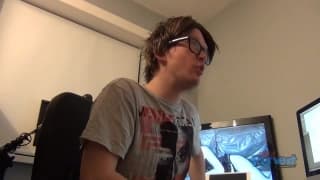 Kasia gets screwed by this nerdy pervert