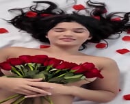 #longhair #roses #redroses #sensual #lingerie #blacklingerie