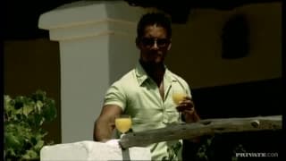 Maya Gold gets nailed by the pool