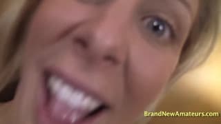 POV sex with a Busty Amateur blonde