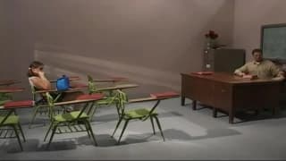 Professor fucks young student, naughty man!