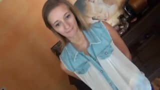 Putting it deep into her little arsehole