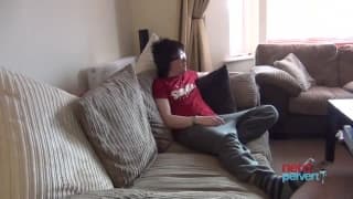 Rachel Irons is a pretty blonde sucking cock