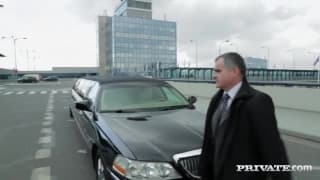 Ria Sunn gets banged silly in back of a limo