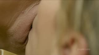 Sage and her lesbian friend get physical