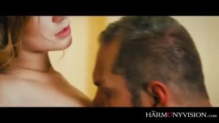 Sexy teen with big hot bearded daddy