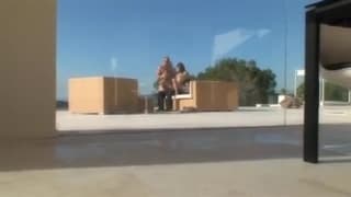 She enjoys herself with two cocks today