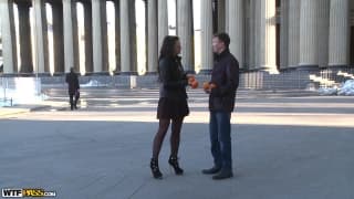 She’s screwed by a young stranger