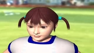 Showing her big oppais outside