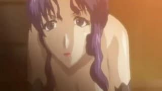 Small Slut uses big tits well