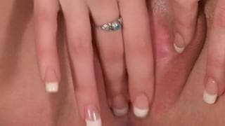 Soft and exciting caresses from this blonde!