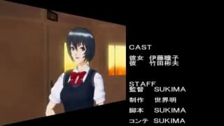 Sucking off a horny hentai in this clip