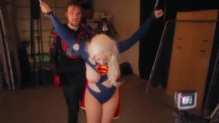 Super girl with a big body get’s captured